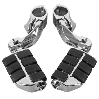 6 409 р. Подножки на дуги с креплением 32мм Harley-Davidson, Yamaha, Honda, Suzuki, Kawasaki Модель 2 КитайскиеЗапчасти пм-00025606  с доставкой в г. Вологда. Увеличить фотографию 2