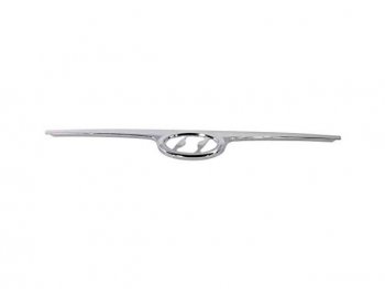 Молдинг решетки радиатора (пр-во Китай) BODYPARTS Hyundai I30  FD (2007-2010) хэтчбек дорестайлинг (хром)