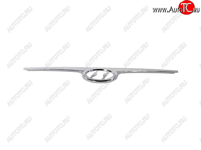 1 899 р. Молдинг решетки радиатора (пр-во Китай) BODYPARTS  Hyundai I30  FD (2007-2010) хэтчбек дорестайлинг (хром)  с доставкой в г. Вологда