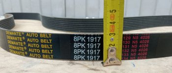 699 р. Ремень приводной 8PK1917.7SP100693 CUMMINS 8pk1917.7sp100693  с доставкой в г. Вологда. Увеличить фотографию 3