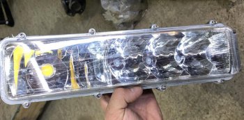 3 199 р. Фара противотуманная левая FAW J6 LED ЧЕРНАЯ  FAW 3732015-53ab  с доставкой в г. Вологда. Увеличить фотографию 2