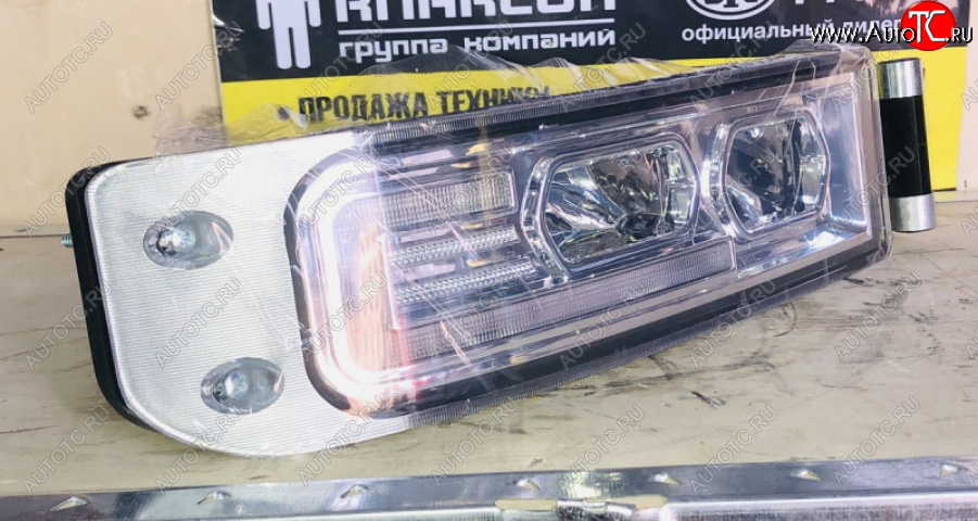 11 199 р. Фара противотуманная с поворотником правая LED HOWO T5G SITRAK 811w25320-6004  с доставкой в г. Вологда