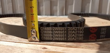 909 р. Ремень вентиляторагенератора C16BB-2W8951 (!!!УЦЕНКА: возможен нетоварный вид!!!) XCMG c16bb-2w8951  с доставкой в г. Вологда. Увеличить фотографию 2