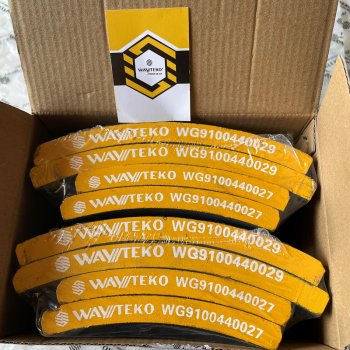 979 р. Накладка тормозная передняя 160*135 (6отв.) качество WAYTEKO PREMIUM WG910044002729 WAYTEKO PREMIUM wg910044002729  с доставкой в г. Вологда. Увеличить фотографию 2