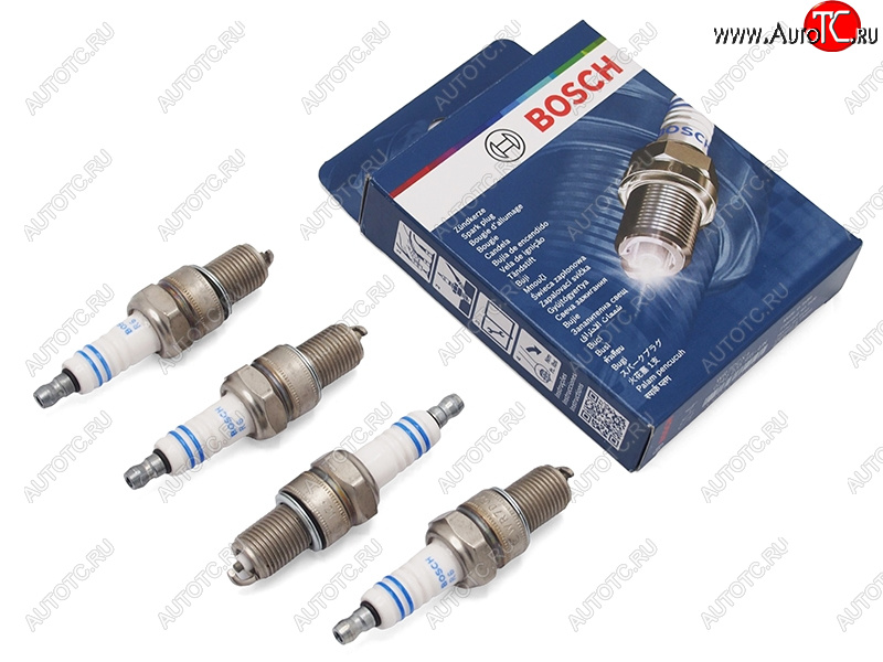 1 089 р. Комплект свечей CHEVROLET AVEOKALOS 05-LADA GRANTAKALINALARGUS 11-NIVA 76- (комплект 4шт) BOSCH 0242235915  с доставкой в г. Вологда