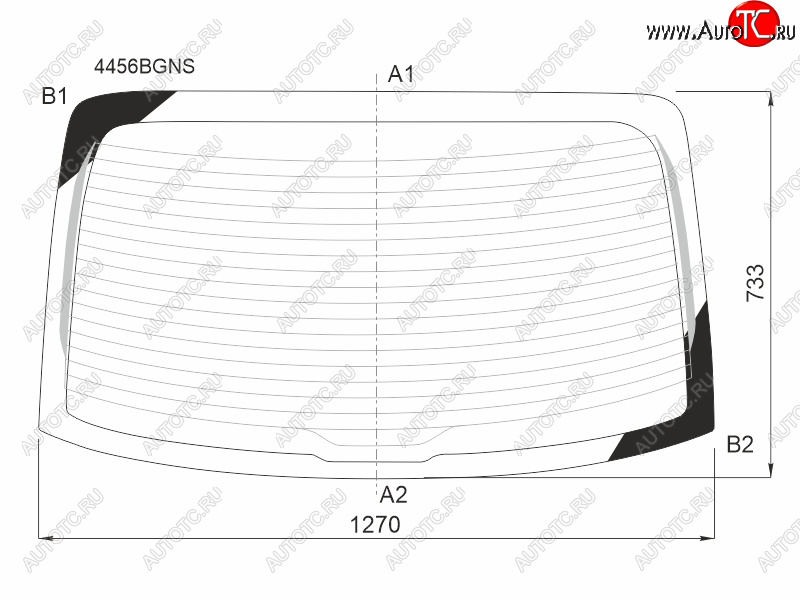 7 999 р. Стекло заднее (Цвет зеленый Обогрев) Kia Rio 16-  Solaris KRS 24- FUYAO 4456BGNS  с доставкой в г. Вологда