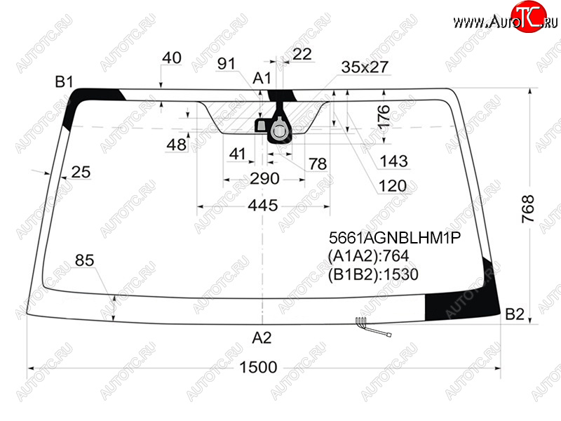 8 249 р. Стекло лобовое (Обогрев щеток Датчик дождя) Mitsubishi Pajero 06-20 FUYAO 5661AGNBLHM1P  с доставкой в г. Вологда