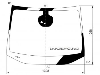 Стекло лобовое (Камера Датчик дождя) Opel Astra 15- XYG 6342AGNCMVZ LFW/X