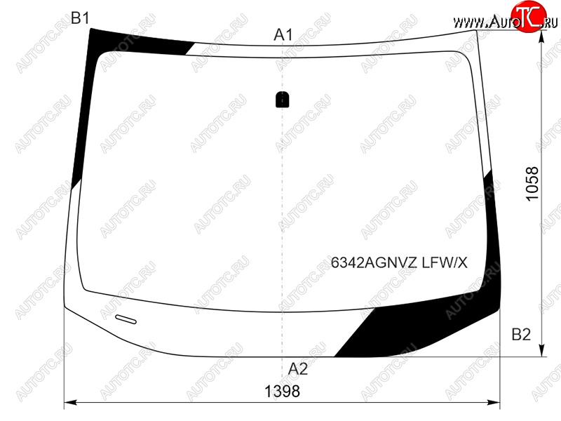 7 699 р. Стекло лобовое Opel Astra 15- XYG 6342AGNVZ LFW/X  с доставкой в г. Вологда