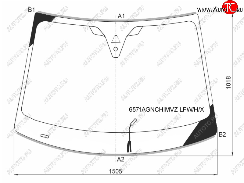 22 549 р. Стекло лобовое (Обогрев щеток Камера Датчик дождя Молдинг) Citroen C5 Aircross 17-22  Opel Grand XYG 6571AGNCHIMVZ LFW/H/X  с доставкой в г. Вологда