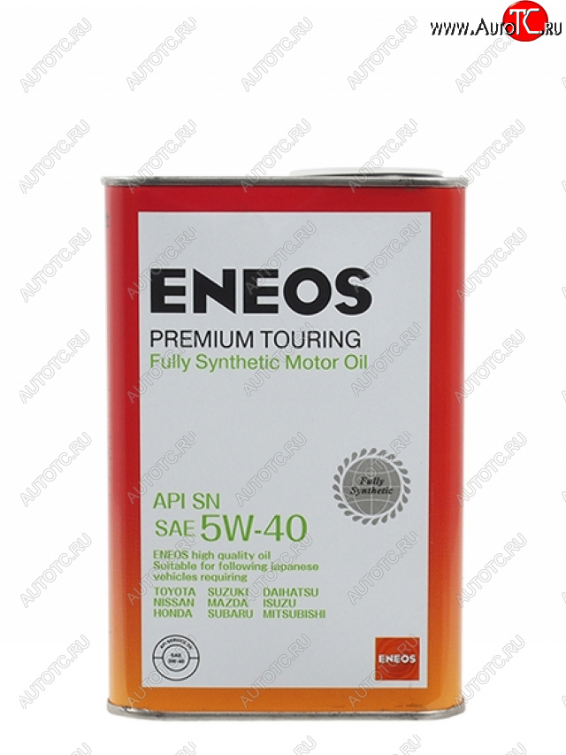 1 349 р. Масло моторное синтетическое ENEOS Premium Touring 5W-40 SN 1л ENEOS 8809478942148  с доставкой в г. Вологда