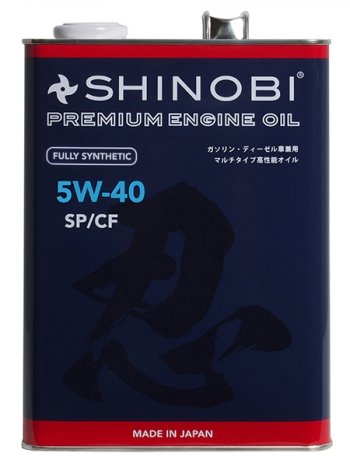 Масло моторное синтетическое SHINOBI SPCF 5W-40 4L SHINOBI SH0012
