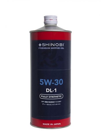 Масло моторное синтетическое SHINOBI DL-1 5W-30 1L SHINOBI SH0015