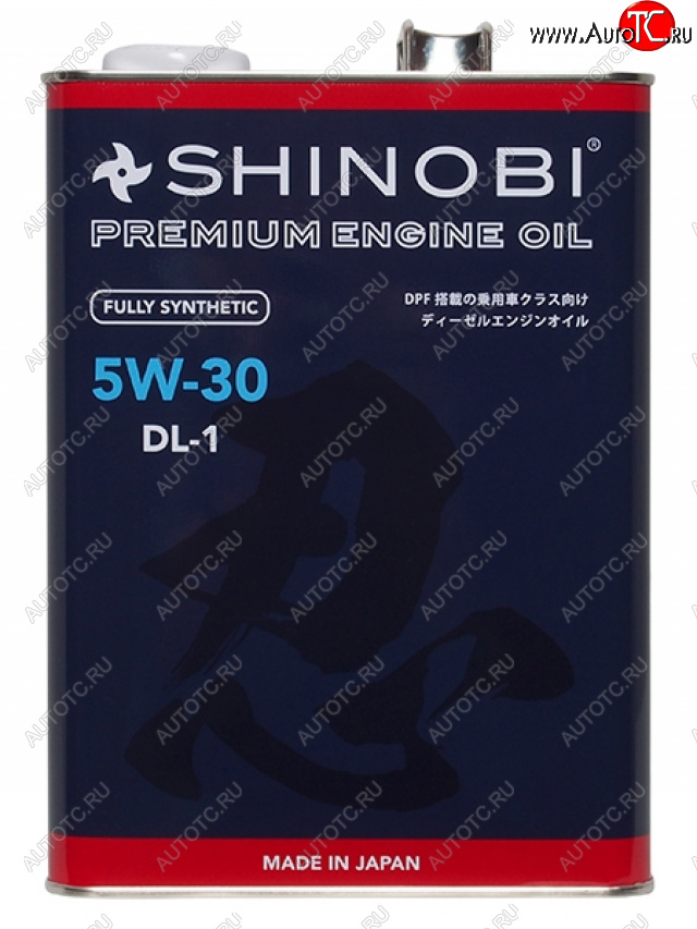 4 849 р. Масло моторное синтетическое SHINOBI DL-1 5W-30 4L SHINOBI SH0016  с доставкой в г. Вологда