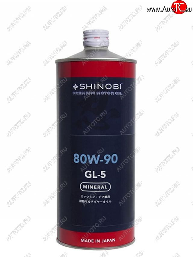 1 179 р. Масло трансмиссионное SHINOBI GL-5 80W-90 1L SHINOBI SH0028  с доставкой в г. Вологда