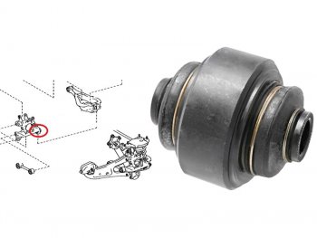 Сайлентблок Lexus RX 08-15  Toyota Highlander 13-20 SAT ST-42305-48060-U