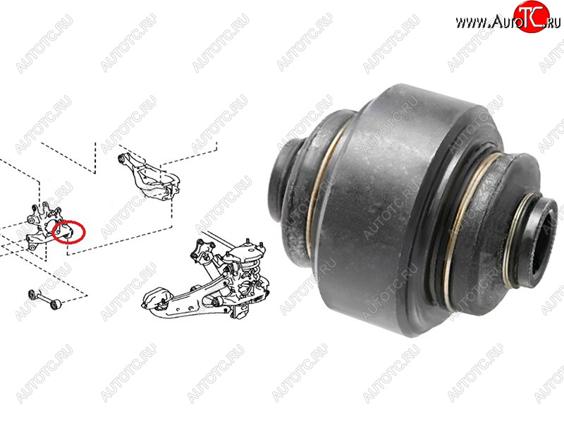 2 299 р. Сайлентблок Lexus RX 08-15  Toyota Highlander 13-20 SAT ST-42305-48060-U  с доставкой в г. Вологда