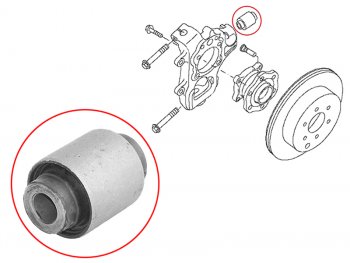Сайлентблок Nissan Pathfinder 04-14  Hyundai i30 16-18  Ioniq 16-  Veloster 18-22 SAT ST-55157-7S000