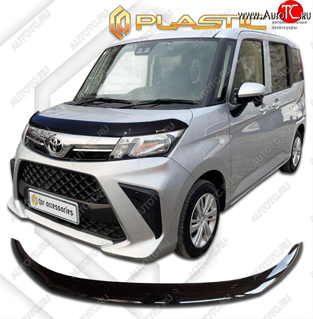 1 999 р. Дефлектор капота CA-Plastic Toyota Roomy M900A,M910A рестайлинг (2020-2025) (classic черный)  с доставкой в г. Вологда