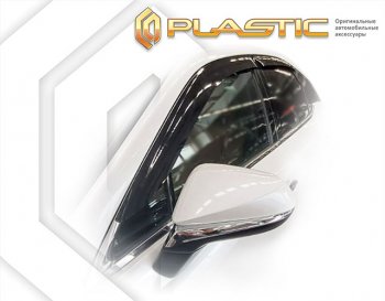 2 099 р. Дефлектора окон CA-Plastic Lexus RX500h AL30 (2022-2025) (серия Сlassic полупрозрачный, без хром. молдинга)  с доставкой в г. Вологда. Увеличить фотографию 2