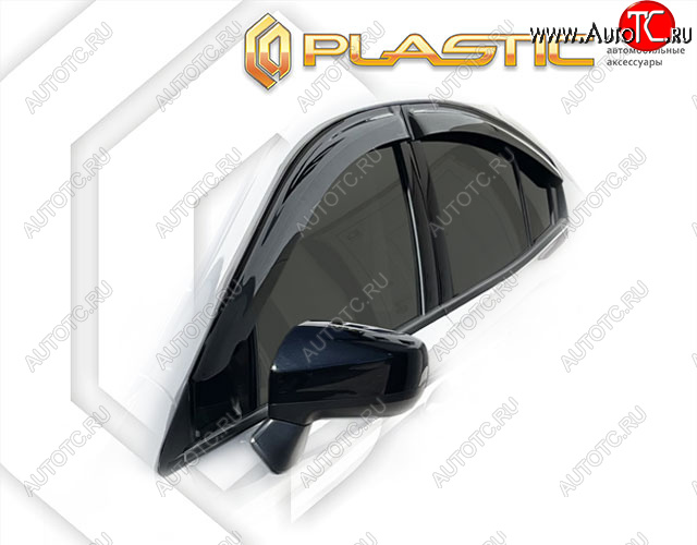 2 159 р. Дефлектора окон (правый руль) CA-Plastic  Subaru Impreza  GK (2016-2020) седан дорестайлинг (Classic полупрозрачный)  с доставкой в г. Вологда
