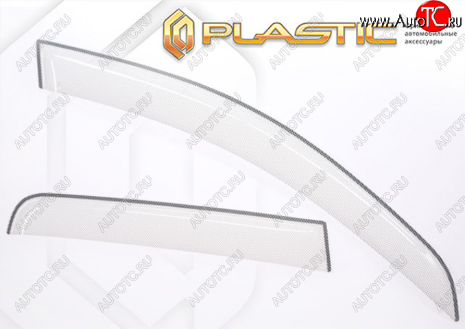 2 199 р. Дефлектор окон CA-Plastic  Toyota Yaris Cross  XP210 (2020-2023) дорестайлинг (Шелкография белая)  с доставкой в г. Вологда