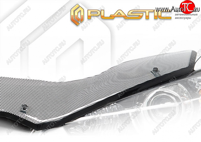 2 599 р. Дефлектор капота (exclusive) (РФ) CA-Plastic  Geely Emgrand  SS11 (2021-2025) (Шелкография черная)  с доставкой в г. Вологда