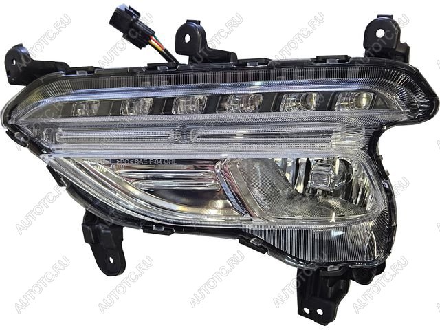 10 349 р. Противотуманная фара левая BodyParts  Hyundai Santa Fe  DM (2012-2019) дорестайлинг, рестайлинг  с доставкой в г. Вологда