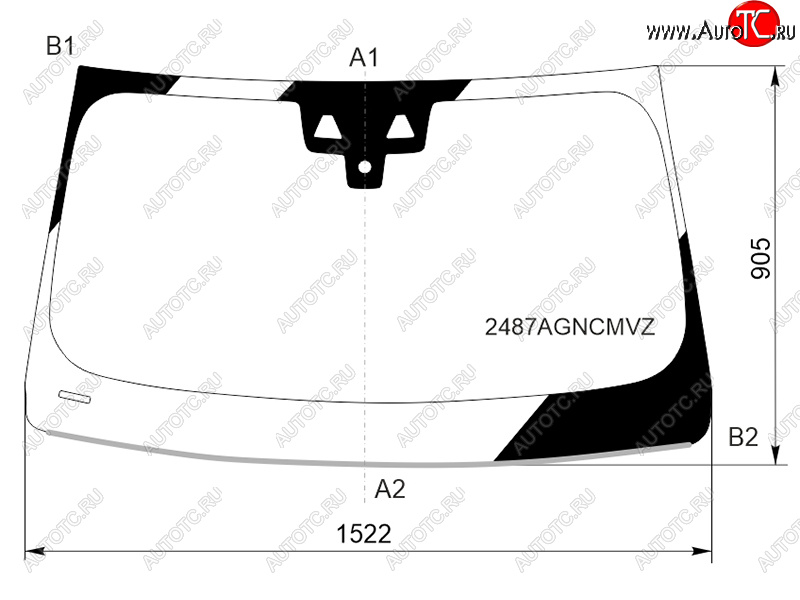 10 799 р. Стекло лобовое (Две камеры Датчик дождя Молдинг) BMW X3 17- FUYAO 2487AGNCMVZ  с доставкой в г. Вологда