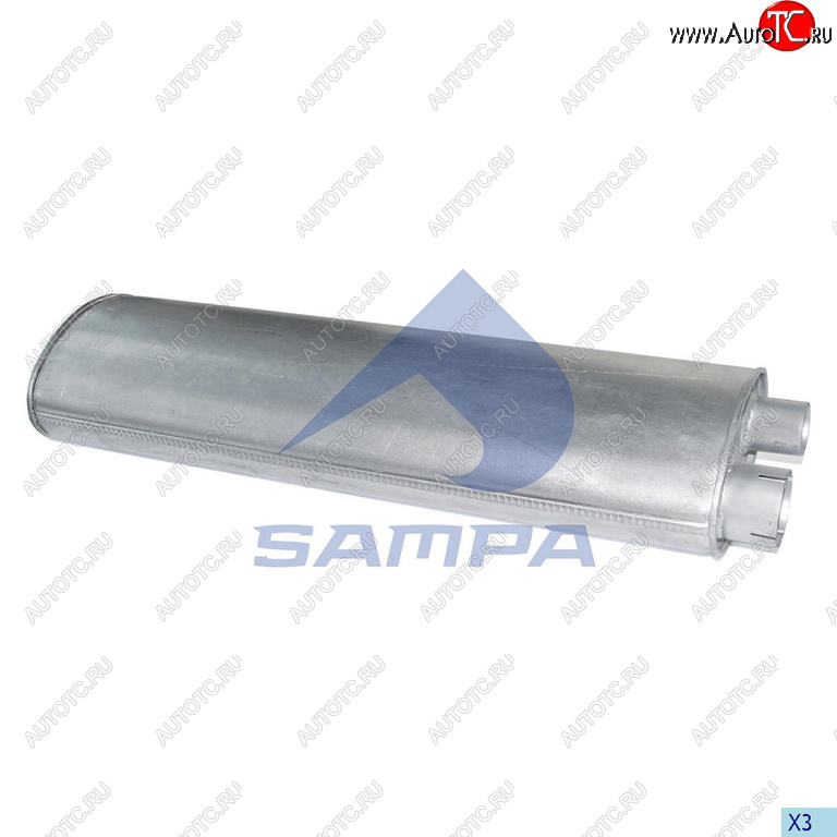 9 749 р. Глушитель MERCEDES 811-1514 овальный SAMPA SAMPA 010.462  с доставкой в г. Вологда