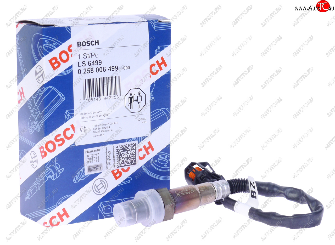 6 399 р. Датчик кислорода OPEL Astra H,Corsa D (Z12XEPZ14XEP) BOSCH BOSCH 0258006499  с доставкой в г. Вологда