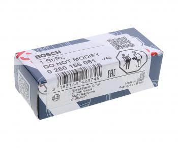 6 399 р. Форсунка VW Golf (12-14) SEAT Altea (11-13) SKODA Octavia (04-13) топливная BOSCH BOSCH 0280156061 BOSCH 0280156061  с доставкой в г. Вологда. Увеличить фотографию 3