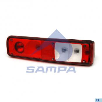 Фонарь задний RENAULT Premium VOLVO FE,FL правый (АМР-разъем сбоку) SAMPA SAMPA 034.343