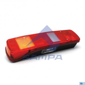 Фонарь задний VOLVO FH,FM левый (АМР-разъем боковой) SAMPA SAMPA 034.354