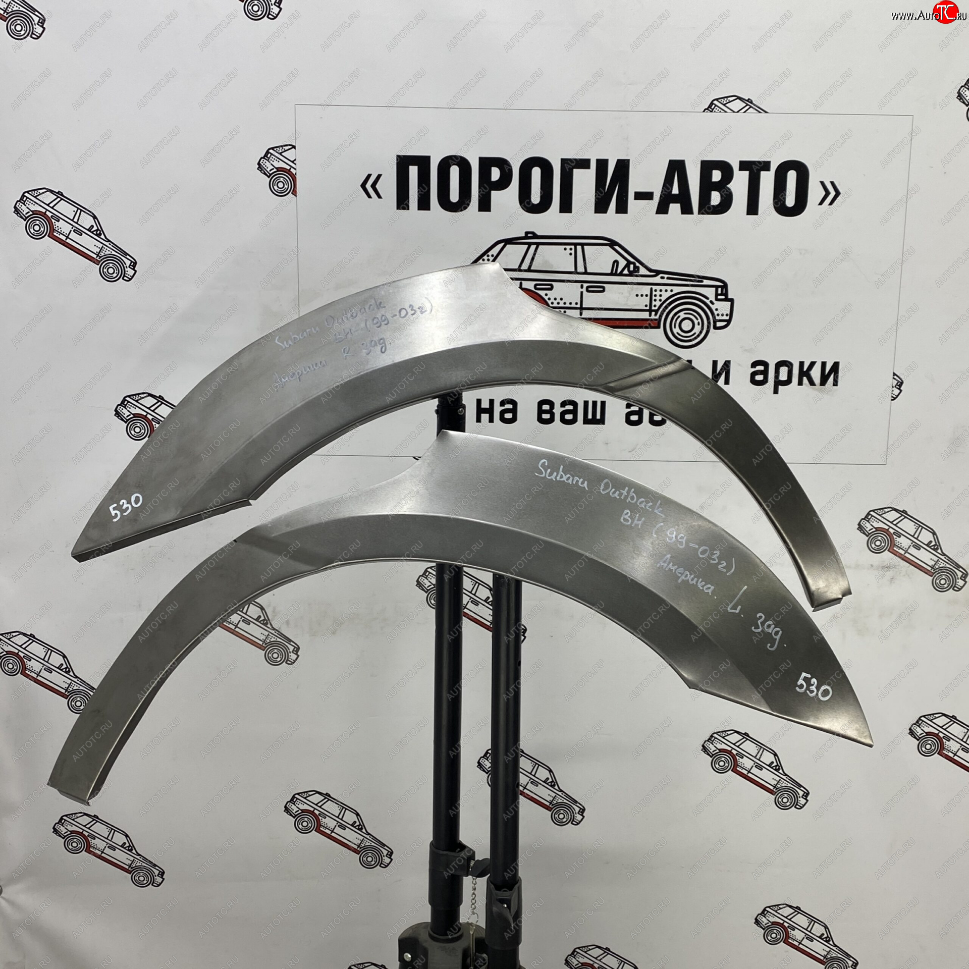 2 199 р. Ремонтные арки задних крыльев (Правая арка) Пороги-Авто Subaru Outback BH/BE12 универсал (1998-2004) (холоднокатаная сталь 0,8мм)  с доставкой в г. Вологда