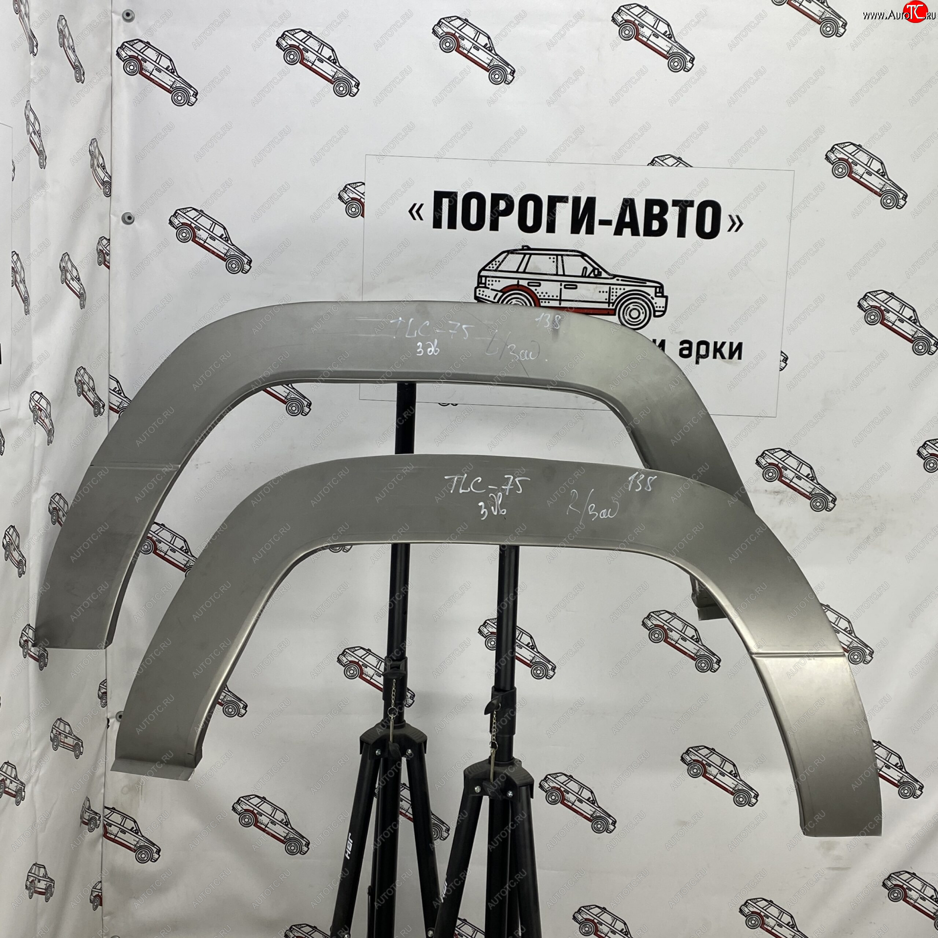 4 299 р. Ремонтные арки задних крыльев (Комплект) Пороги-Авто  Toyota Land Cruiser  J70 (1984-2015) 5 дв. дорестайлинг, 5 дв. 1-ый рестайлинг, 3 дв. 2-ой рестайлинг, 5 дв. 3-ий рестайлинг (холоднокатаная сталь 0,8мм)  с доставкой в г. Вологда