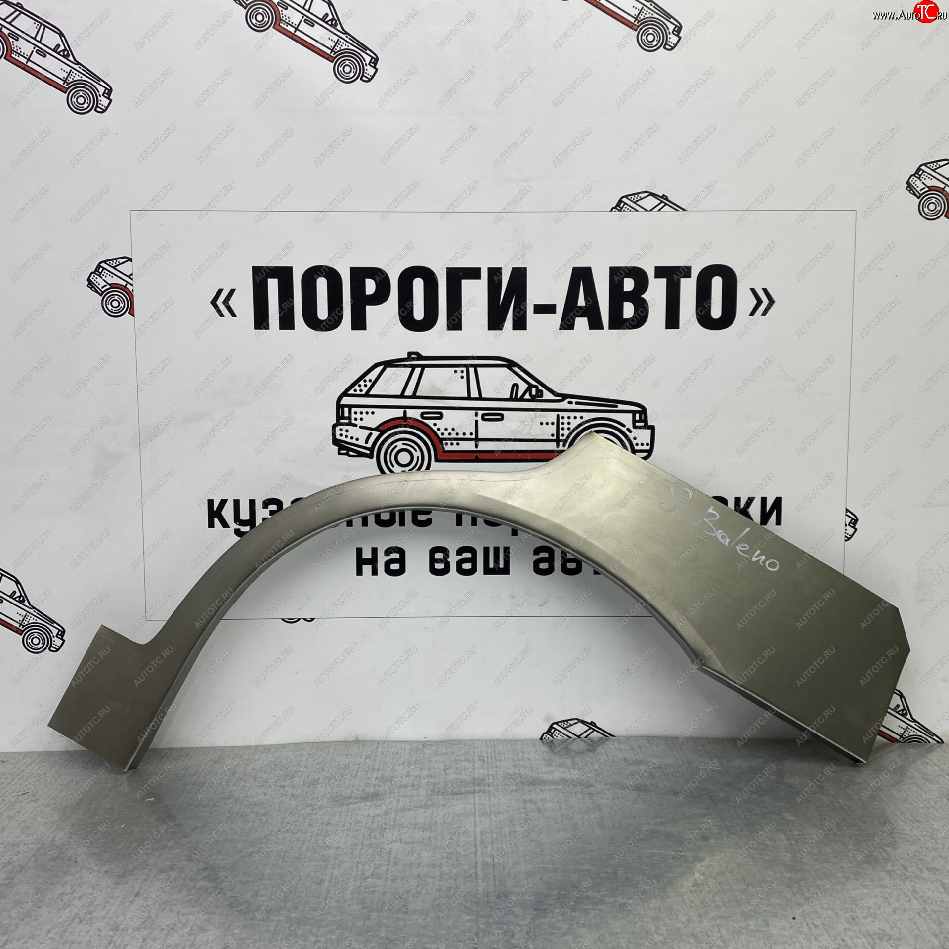 2 199 р. Ремонтные арки задних крыльев (Правая арка) Пороги-Авто Suzuki Baleno (2002-2007) (холоднокатаная сталь 0,8мм)  с доставкой в г. Вологда