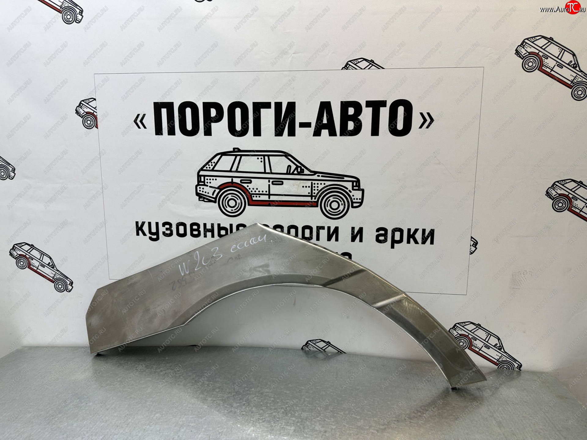 2 199 р. Правая внешняя ремонтная арка Пороги-Авто Mercedes-Benz C-Class W203 дорестайлинг седан (2000-2004) (Холоднокатаная сталь 0,8 мм)  с доставкой в г. Вологда