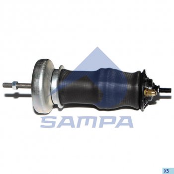 Амортизатор SCANIA 4 series кабины передний с пневмоподушкой 1424228+1349840 SAMPA SAMPA 040.179-01