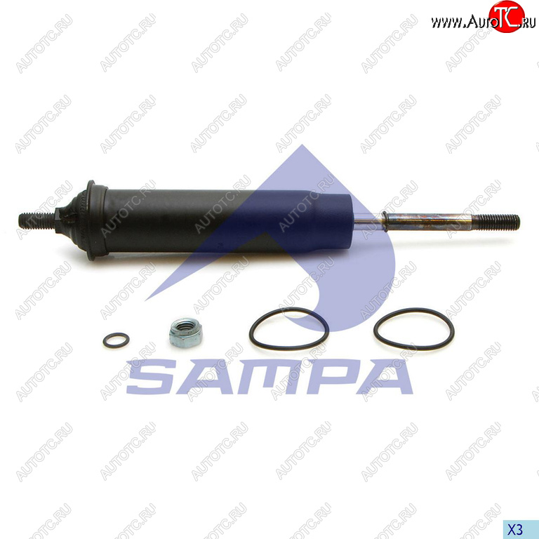 1 559 р. Амортизатор SCANIA 4 (96-) кабины передний SAMPA SAMPA 040.218-01  с доставкой в г. Вологда