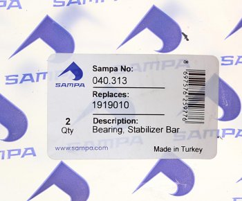 329 р. Втулка стабилизатора SCANIA 3,4,P,G,R series (39х77мм) SAMPA SAMPA 040.313  с доставкой в г. Вологда. Увеличить фотографию 2