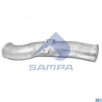 Труба выхлопная глушителя SCANIA SAMPA SAMPA 041.243