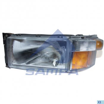Фара SCANIA 4 series левая (с указателем поворота,лампа H4) SAMPA SAMPA 042.056