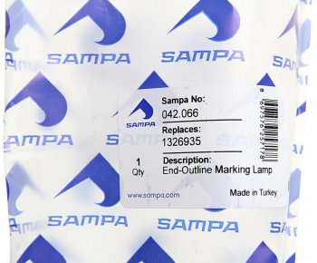 439 р. Фонарь габаритный SCANIA 4 series на крышу (белый) SAMPA SAMPA 042.066  с доставкой в г. Вологда. Увеличить фотографию 4