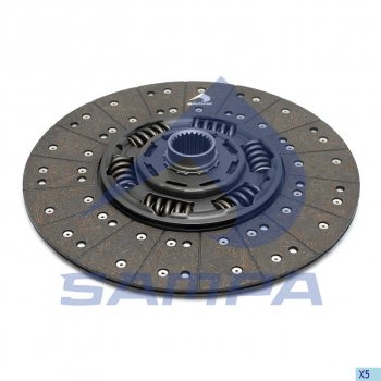 Диск сцепления SCANIA P,G,R,T series ведомый SAMPA SAMPA 042.089-01