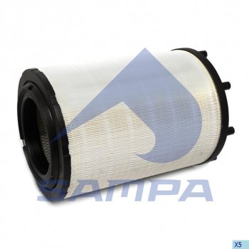 Фильтр воздушный SCANIA 4,114,124,P,G,R,T series (08-) (с ножками на дне) SAMPA SAMPA 042.279-01