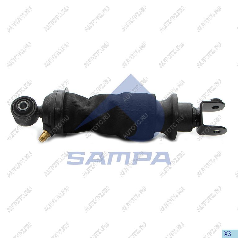 4 299 р. Амортизатор SCANIA кабины передний (пневмо) SAMPA SAMPA 043.113-01  с доставкой в г. Вологда