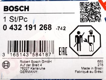 7 299 р. Форсунка MERCEDES Actros топливная BOSCH BOSCH 0432191268  с доставкой в г. Вологда. Увеличить фотографию 6