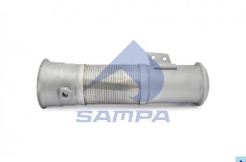 Труба приемная глушителя SCANIA с гофрой SAMPA SAMPA 044.275