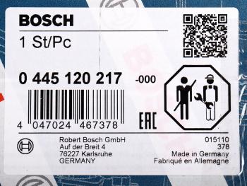 29 599 р. Форсунка MAN TGA,TGS,TGX дв.D2066,D2676 топливная BOSCH BOSCH 0445120217  с доставкой в г. Вологда. Увеличить фотографию 6